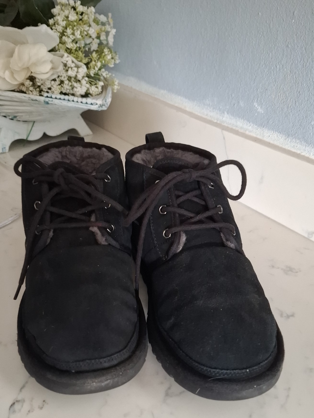 Ugg Neumel Men's Black Suede Lace-Up Winter Boots